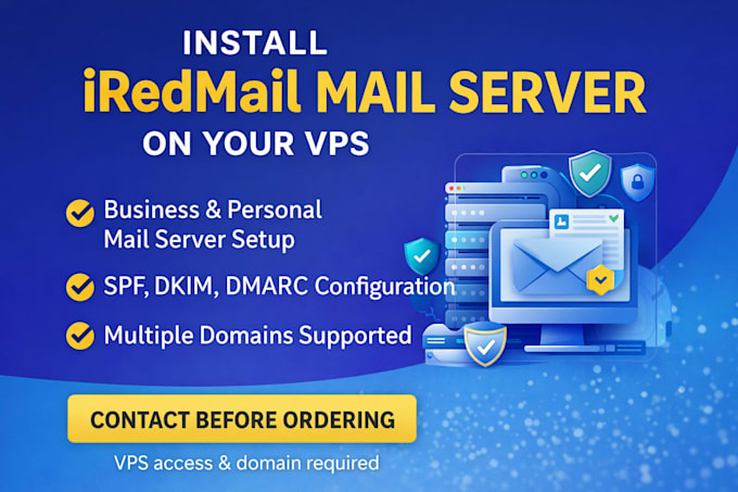 set up a production ready iredmail mail server with webmail and anti spam
