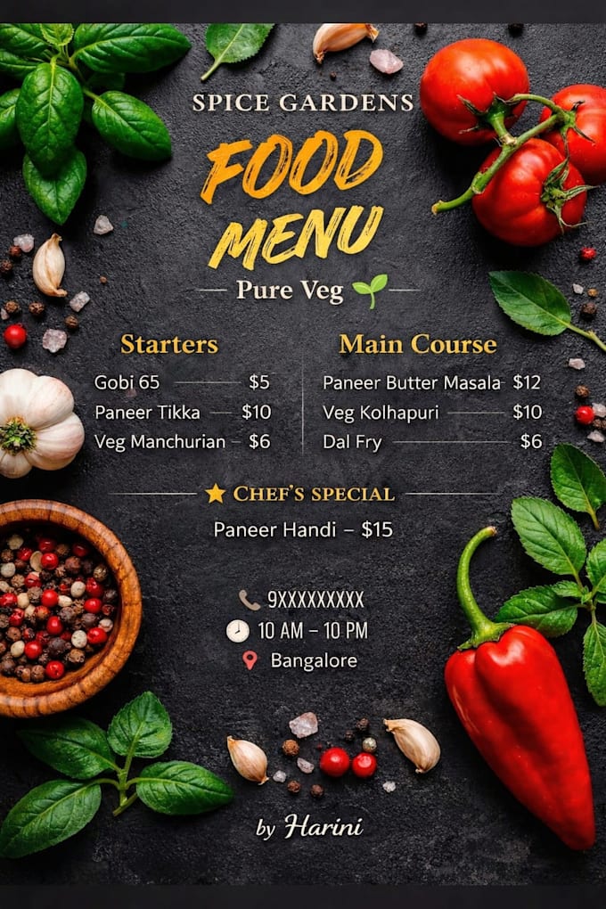 design posters, menus and invitation cards using canva