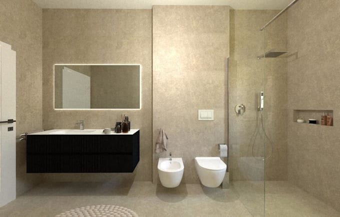 design your bathroom layout and interior concept