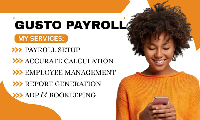 create payroll on quickbooks, adp, sage, gusto etc