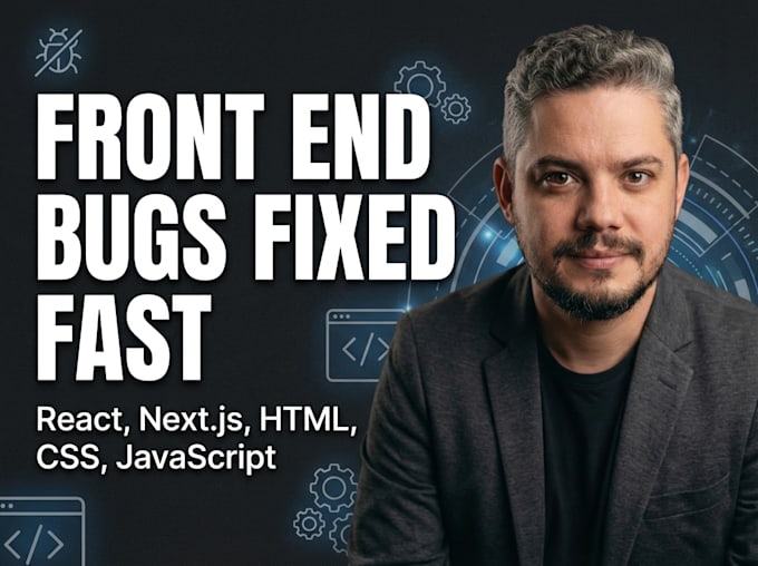 fix HTML CSS javascript or react bugs in 1 day