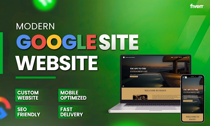 design a modern, responsive website using google sites