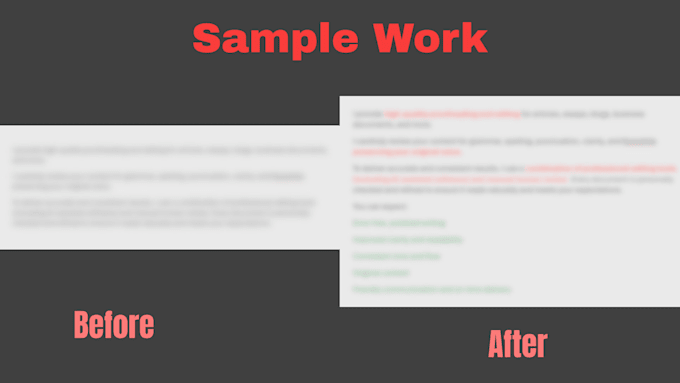 proofread and edit your text for grammar and clarity