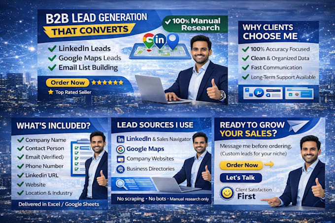 do b2b lead generation using linkedin sales navigator and google maps