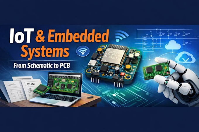 design and develop iot devices embedded systems from schematic to pcb