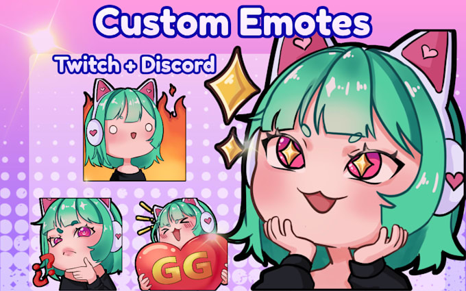 create custom chibi emotes for discord and twitch
