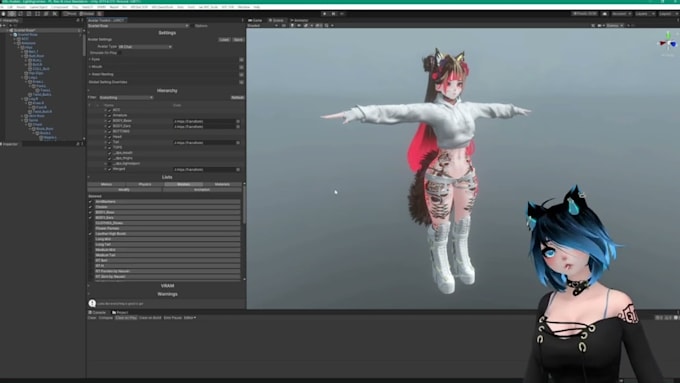 fix vrchat avatar, add arkit blendshapes and make vtuber model vrchat ready