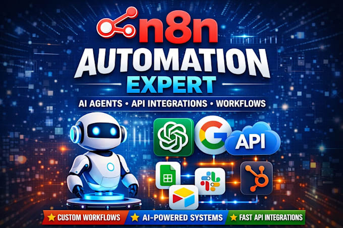 Build n8n automation workflows, n8n ai agents, and api integrations by ...