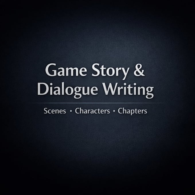 write stories and dialogue for your game