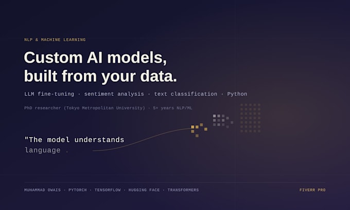 build custom machine learning and nlp models using python