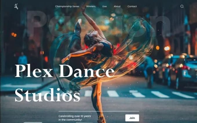 build ballet school dance studio website yoga group breakdance choreography site