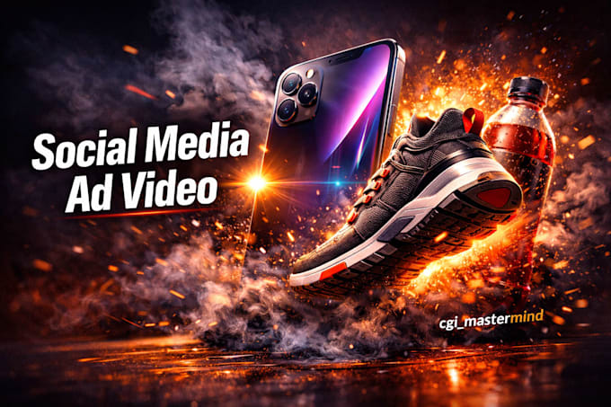 create cinematic cgi vfx product ads for instagram, tiktok, youtube