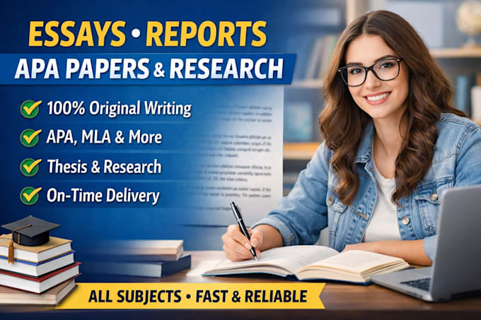 Do essay writing, report, apa paper,assignment, research and summary by ...