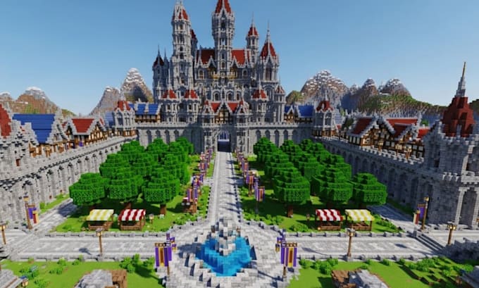 Build minecraft spawn bedrock city map world map kingdom map minecraft ...