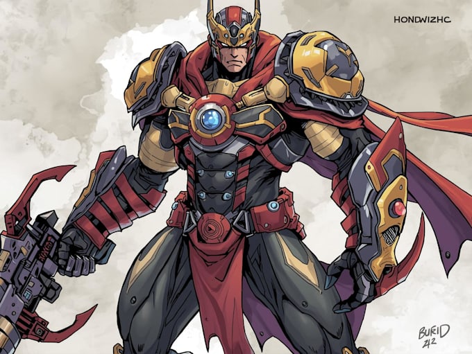 create scifi, fantasy, superhero character design