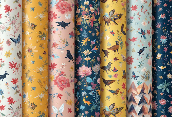 do seamless patterns for wrapping paper, wrapping tissue
