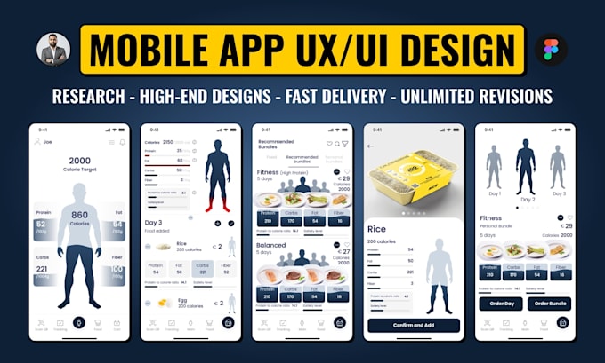 design mobile app UI UX design for ios and android