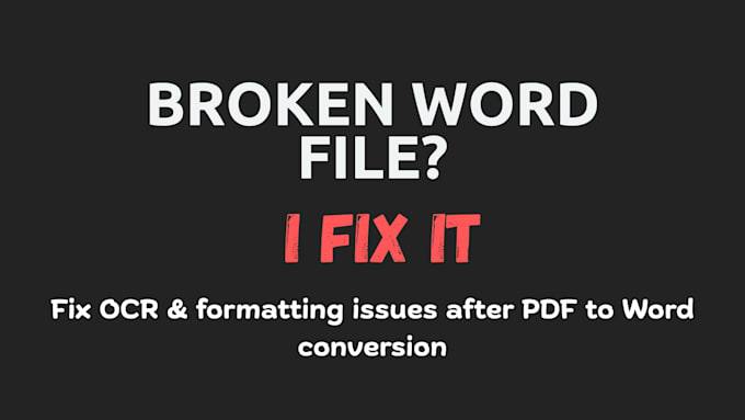 fix word formatting issues after pdf word conversion