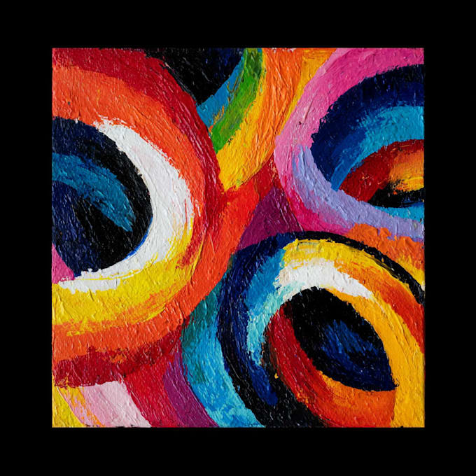create unique printable digital oil paint abstract wall art