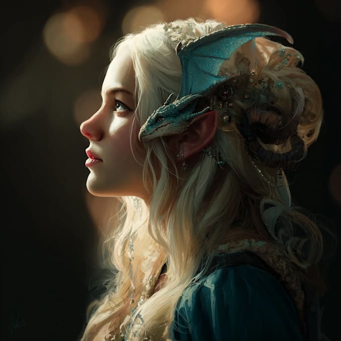 paint a realistic or fantasy portrait