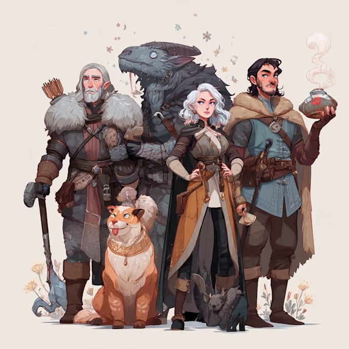 draw your dnd party