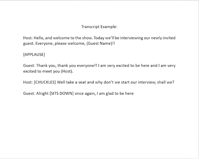 do transcription for a basic price