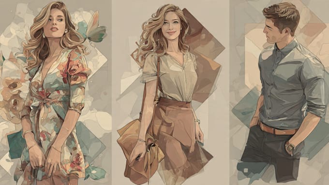 draw custom digital art illustrations