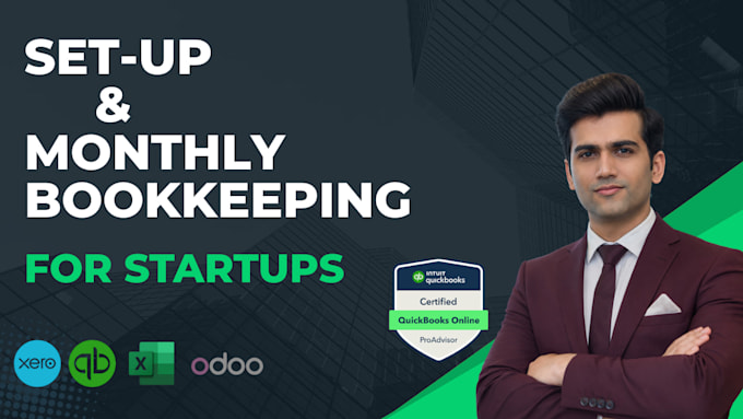 monthly bookkeeping on quickbooks for startups