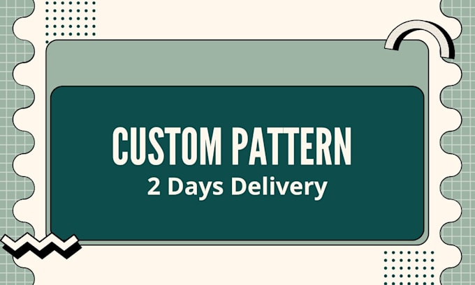 simple floral or character illustration pattern
