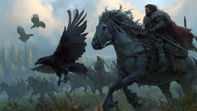 make a fantasy illustration