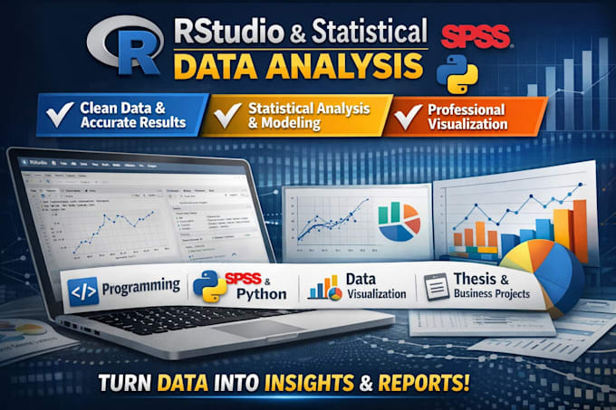 Do r programming, rstudio data analysis and statistical analysis by ...
