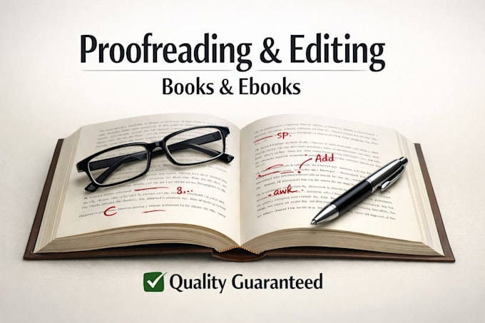 proofread and edit your book or ebook professionaly
