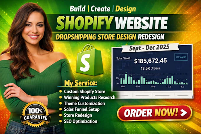 design shopify website dropshipping store design