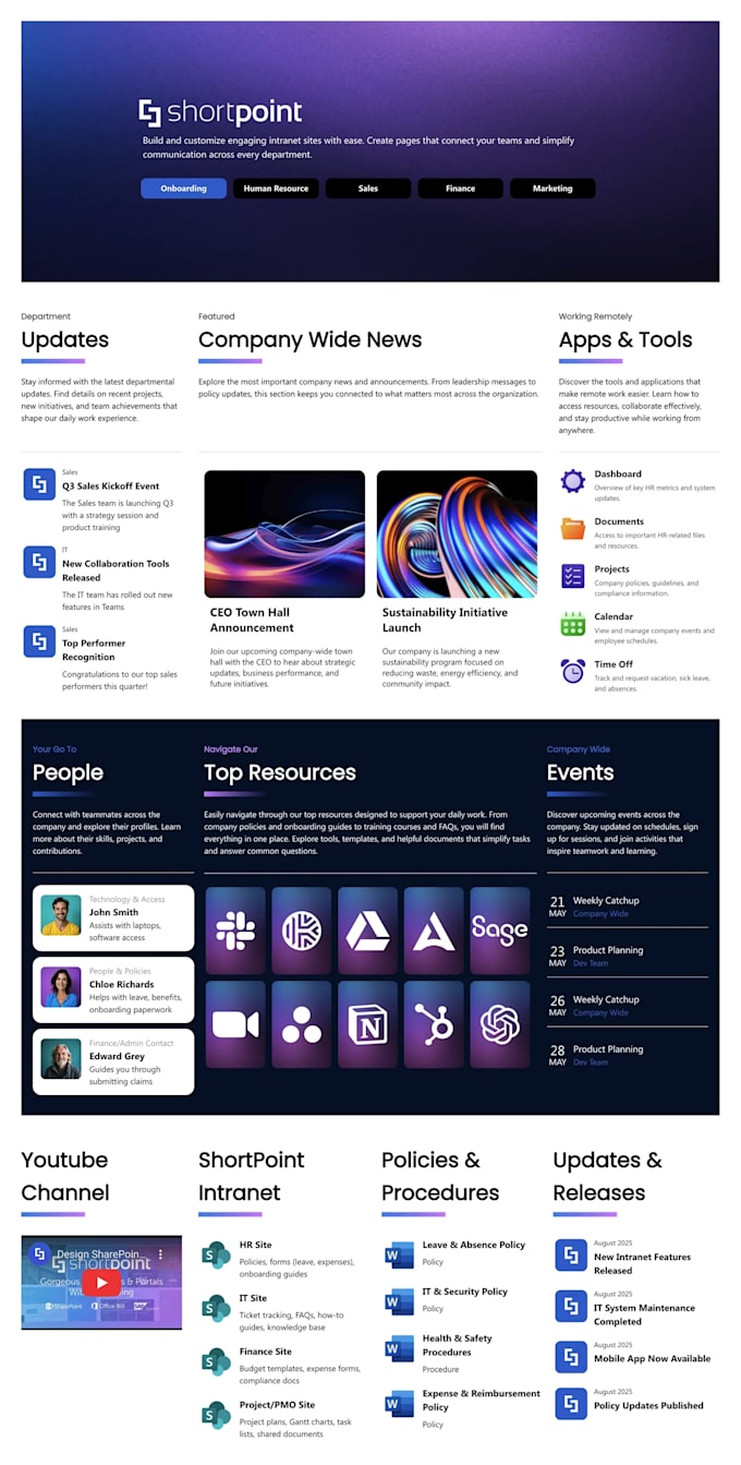 build sharepoint hub intranet website sharepoint architecture, employee portal
