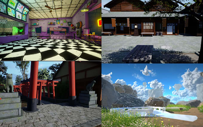 vrchat world vrchat environment stylized 3d level design