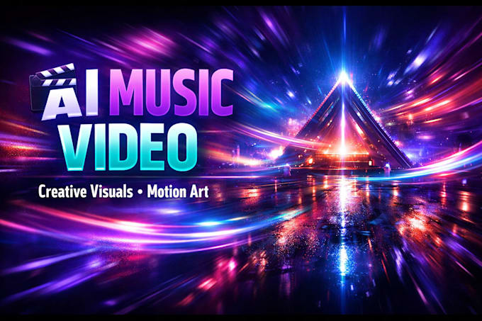 create a creative ai style music video or motion cover art for rap pop edm