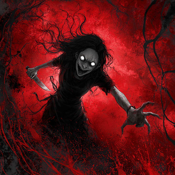 design an horror illustration