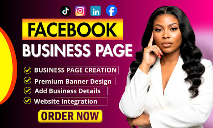 create and setup facebook business page