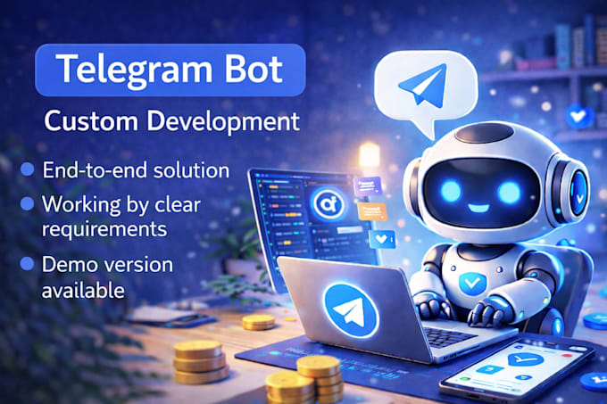 develop a telegram bot using python and automation