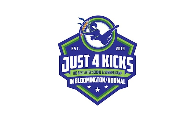 design professional ninja both kids and moms logo