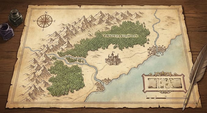 create maps for your fantasy game, book and project