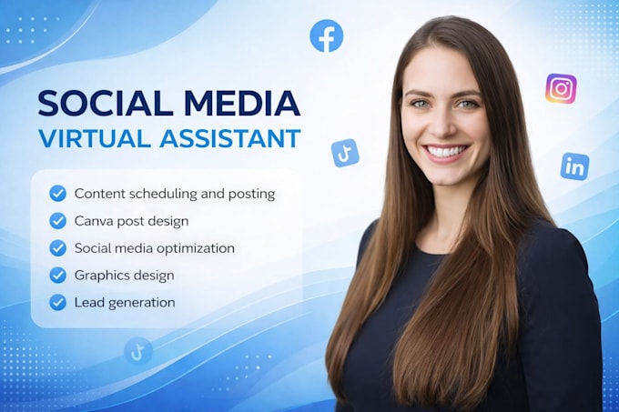 Be your social media virtual assistant for content, design and lead ...