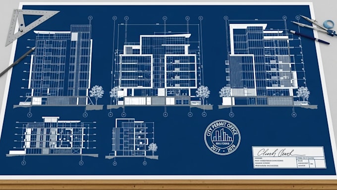 design your architect, do architectural drawings and stamp for city permit