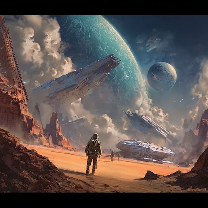 sci fi illustration and sci fi art