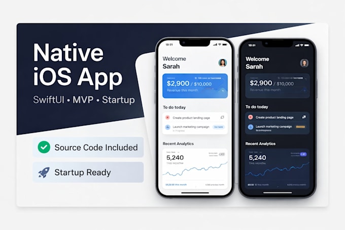 develop a native ios mvp app