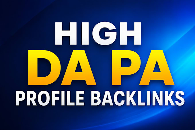 build high da pa profile backlinks for seo ranking