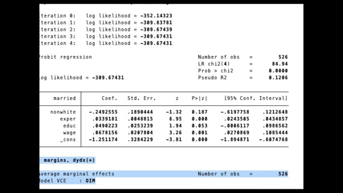 analyze and forecast data using stata