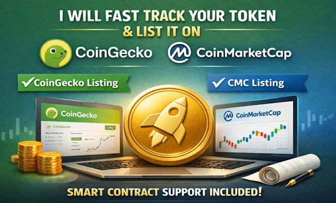 fast track your token and listed it on coingecko,cmc with smart contract support