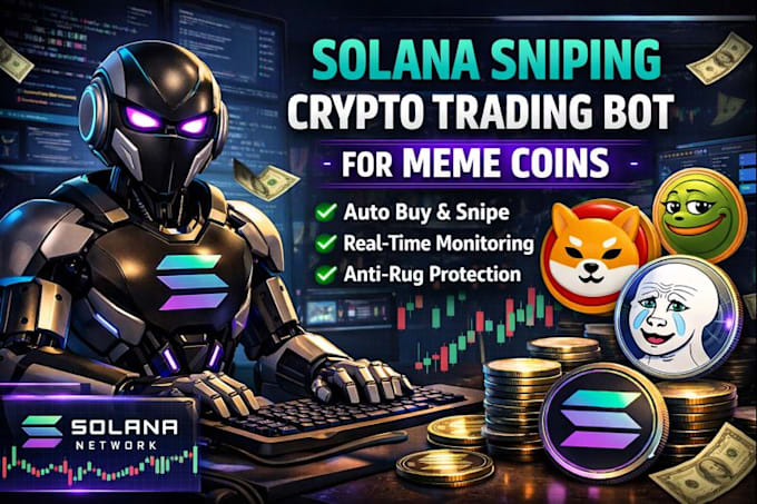 make solana snipping crypto trading bot development for meme coins