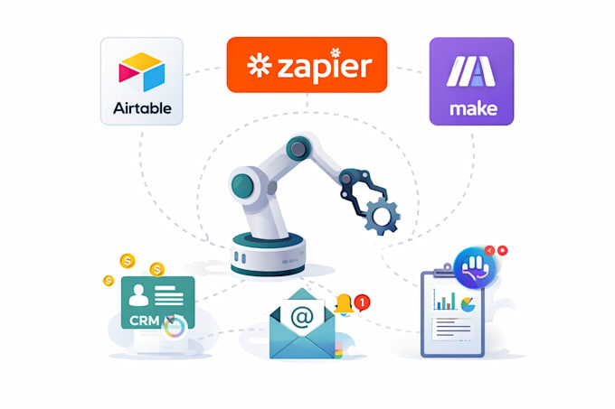 automate and scale your business using airtable, zapier, and make